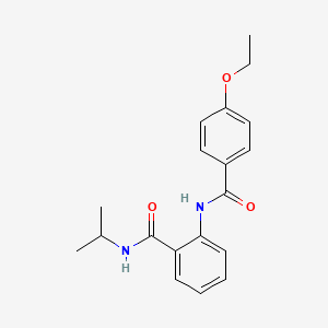molecular formula C19H22N2O3 B4185760 2-[(4-ethoxybenzoyl)amino]-N-isopropylbenzamide 