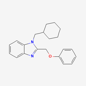 molecular formula C21H24N2O B4185779 1-(cyclohexylmethyl)-2-(phenoxymethyl)-1H-benzimidazole 