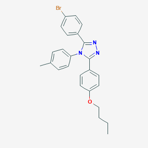 4-[5-(4-bromophenyl)-4-(4-methylphenyl)-4H-1,2,4-triazol-3-yl]phenyl butyl ether