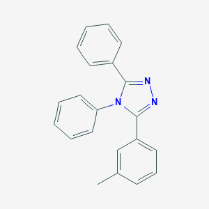 molecular formula C21H17N3 B418579 3-(3-methylphenyl)-4,5-diphenyl-4H-1,2,4-triazole 