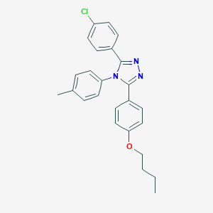 3-(4-Butoxyphenyl)-5-(4-chlorophenyl)-4-(p-tolyl)-4H-1,2,4-triazole