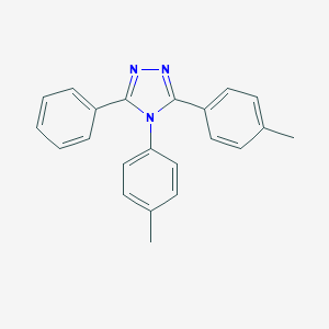 molecular formula C22H19N3 B418581 3,4-bis(4-methylphenyl)-5-phenyl-4H-1,2,4-triazole 