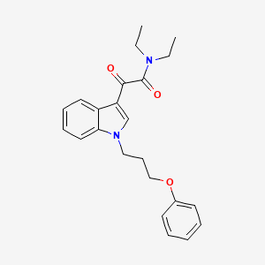 molecular formula C23H26N2O3 B4185966 N,N-diethyl-2-oxo-2-[1-(3-phenoxypropyl)-1H-indol-3-yl]acetamide 