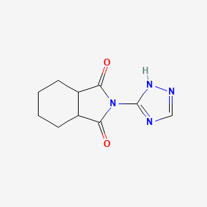 molecular formula C10H12N4O2 B4185991 2-(1H-1,2,4-triazol-5-yl)hexahydro-1H-isoindole-1,3(2H)-dione 
