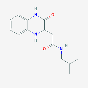 molecular formula C14H19N3O2 B4185994 N-isobutyl-2-(3-oxo-1,2,3,4-tetrahydro-2-quinoxalinyl)acetamide 