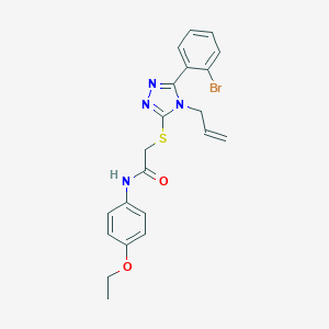 2-{[4-allyl-5-(2-bromophenyl)-4H-1,2,4-triazol-3-yl]sulfanyl}-N-(4-ethoxyphenyl)acetamide