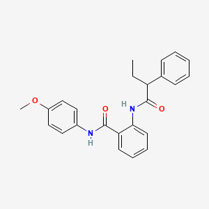 molecular formula C24H24N2O3 B4186067 N-(4-methoxyphenyl)-2-[(2-phenylbutanoyl)amino]benzamide 