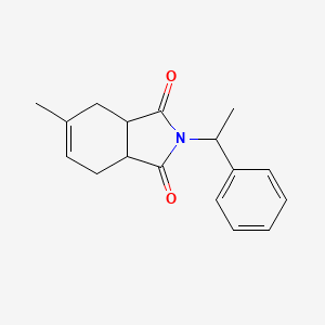 molecular formula C17H19NO2 B4186074 5-methyl-2-(1-phenylethyl)-3a,4,7,7a-tetrahydro-1H-isoindole-1,3(2H)-dione 
