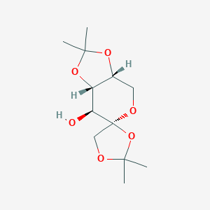 molecular formula C12H20O6 B041861 (3'aR,4S,7'S,7'aS)-2,2,2',2'-tetramethylspiro[1,3-dioxolane-4,6'-3a,4,7,7a-tetrahydro-[1,3]dioxolo[4,5-c]pyran]-7'-ol CAS No. 25018-67-1