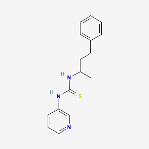 molecular formula C16H19N3S B4186392 N-(1-methyl-3-phenylpropyl)-N'-3-pyridinylthiourea 