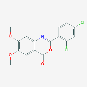 molecular formula C16H11Cl2NO4 B4186397 2-(2,4-dichlorophenyl)-6,7-dimethoxy-4H-3,1-benzoxazin-4-one 