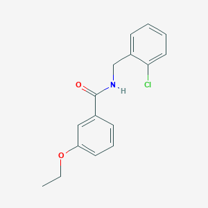 molecular formula C16H16ClNO2 B4186508 N-(2-chlorobenzyl)-3-ethoxybenzamide 
