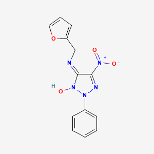 molecular formula C13H11N5O4 B4186518 N-(2-furylmethyl)-5-nitro-2-phenyl-2H-1,2,3-triazol-4-amine 3-oxide 