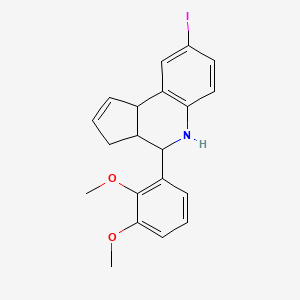 molecular formula C20H20INO2 B4186594 4-(2,3-dimethoxyphenyl)-8-iodo-3a,4,5,9b-tetrahydro-3H-cyclopenta[c]quinoline 