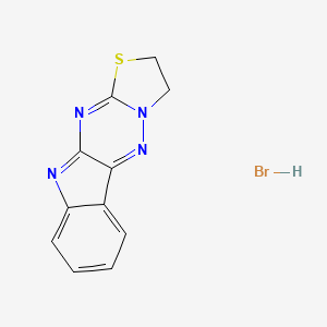 molecular formula C11H9BrN4S B4186601 2,3-dihydro[1,3]thiazolo[3',2':2,3][1,2,4]triazino[5,6-b]indole hydrobromide 