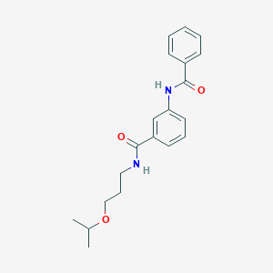 molecular formula C20H24N2O3 B4186654 3-(benzoylamino)-N-(3-isopropoxypropyl)benzamide 