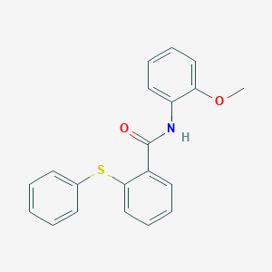 molecular formula C20H17NO2S B4186662 N-(2-methoxyphenyl)-2-(phenylthio)benzamide 