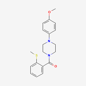 molecular formula C19H22N2O2S B4186717 1-(4-methoxyphenyl)-4-[2-(methylthio)benzoyl]piperazine 