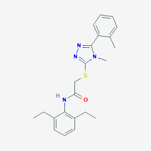 N-(2,6-diethylphenyl)-2-{[4-methyl-5-(2-methylphenyl)-4H-1,2,4-triazol-3-yl]sulfanyl}acetamide