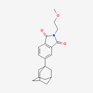 molecular formula C21H25NO3 B4186830 5-(1-adamantyl)-2-(2-methoxyethyl)-1H-isoindole-1,3(2H)-dione 