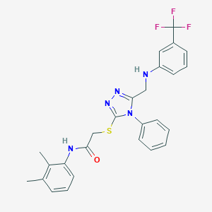 N-(2,3-dimethylphenyl)-2-[(4-phenyl-5-{[3-(trifluoromethyl)anilino]methyl}-4H-1,2,4-triazol-3-yl)sulfanyl]acetamide