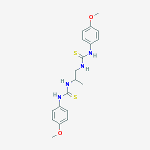 molecular formula C19H24N4O2S2 B4186925 N',N'''-1,2-propanediylbis[N-(4-methoxyphenyl)(thiourea)] 