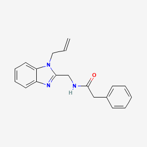 molecular formula C19H19N3O B4186961 N-[(1-allyl-1H-benzimidazol-2-yl)methyl]-2-phenylacetamide 