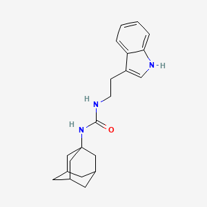 molecular formula C21H27N3O B4187109 N-1-adamantyl-N'-[2-(1H-indol-3-yl)ethyl]urea 