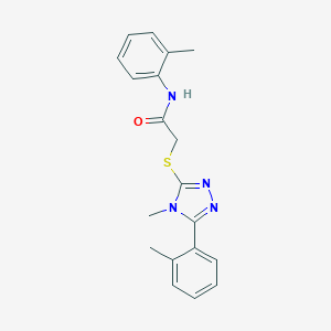 2-{[4-methyl-5-(2-methylphenyl)-4H-1,2,4-triazol-3-yl]sulfanyl}-N-(2-methylphenyl)acetamide