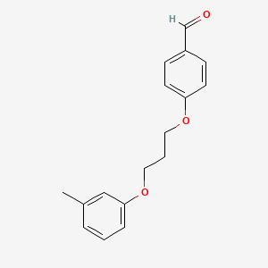 molecular formula C17H18O3 B4187131 4-[3-(3-methylphenoxy)propoxy]benzaldehyde 