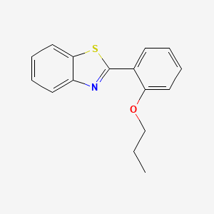 molecular formula C16H15NOS B4187175 2-(2-propoxyphenyl)-1,3-benzothiazole 