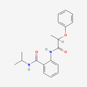 molecular formula C19H22N2O3 B4187185 N-isopropyl-2-[(2-phenoxypropanoyl)amino]benzamide 