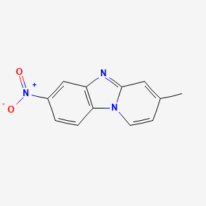 molecular formula C12H9N3O2 B4187260 3-methyl-7-nitropyrido[1,2-a]benzimidazole 