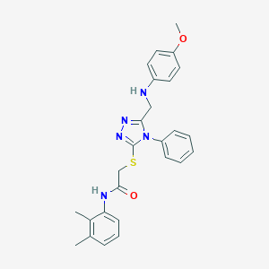 N-(2,3-dimethylphenyl)-2-({5-[(4-methoxyanilino)methyl]-4-phenyl-4H-1,2,4-triazol-3-yl}sulfanyl)acetamide