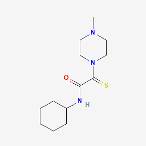 molecular formula C13H23N3OS B4187424 N-cyclohexyl-2-(4-methyl-1-piperazinyl)-2-thioxoacetamide 
