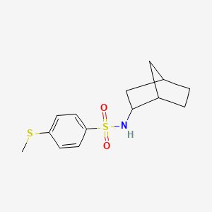 molecular formula C14H19NO2S2 B4187444 N-bicyclo[2.2.1]hept-2-yl-4-(methylthio)benzenesulfonamide 