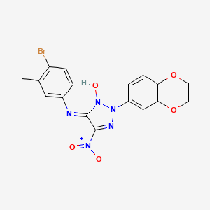 molecular formula C17H14BrN5O5 B4187619 N-(4-bromo-3-methylphenyl)-2-(2,3-dihydro-1,4-benzodioxin-6-yl)-5-nitro-2H-1,2,3-triazol-4-amine 3-oxide 