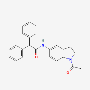 molecular formula C24H22N2O2 B4187680 N-(1-acetyl-2,3-dihydro-1H-indol-5-yl)-2,2-diphenylacetamide 