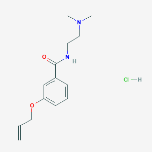 molecular formula C14H21ClN2O2 B4187732 3-(allyloxy)-N-[2-(dimethylamino)ethyl]benzamide hydrochloride 
