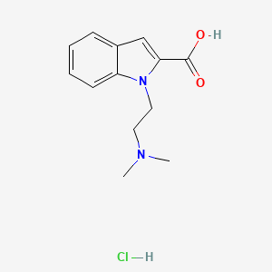 molecular formula C13H17ClN2O2 B4187955 1-[2-(dimethylamino)ethyl]-1H-indole-2-carboxylic acid hydrochloride 