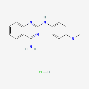 molecular formula C16H18ClN5 B4187991 N~2~-[4-(dimethylamino)phenyl]-2,4-quinazolinediamine hydrochloride 