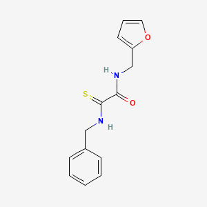 molecular formula C14H14N2O2S B4188044 2-(benzylamino)-N-(2-furylmethyl)-2-thioxoacetamide 
