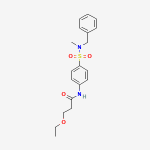 N-(4-{[benzyl(methyl)amino]sulfonyl}phenyl)-3-ethoxypropanamide