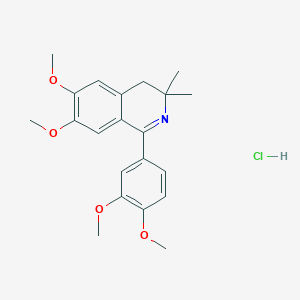 molecular formula C21H26ClNO4 B4188372 1-(3,4-dimethoxyphenyl)-6,7-dimethoxy-3,3-dimethyl-3,4-dihydroisoquinoline hydrochloride 