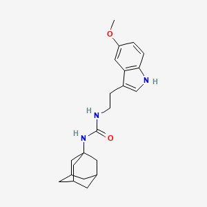 molecular formula C22H29N3O2 B4188467 N-1-adamantyl-N'-[2-(5-methoxy-1H-indol-3-yl)ethyl]urea 