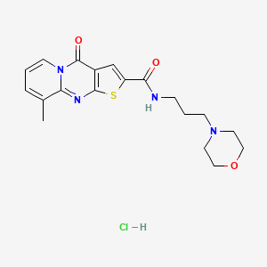 molecular formula C19H23ClN4O3S B4188495 9-methyl-N-[3-(4-morpholinyl)propyl]-4-oxo-4H-pyrido[1,2-a]thieno[2,3-d]pyrimidine-2-carboxamide hydrochloride 
