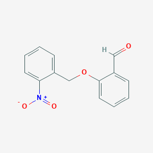 molecular formula C14H11NO4 B4188501 2-[(2-nitrobenzyl)oxy]benzaldehyde 