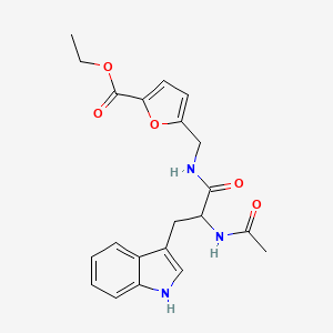molecular formula C21H23N3O5 B4188518 ethyl 5-{[(N-acetyltryptophyl)amino]methyl}-2-furoate 