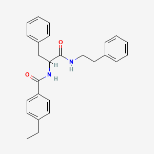 molecular formula C26H28N2O2 B4188533 N-(4-ethylbenzoyl)-N-(2-phenylethyl)phenylalaninamide 