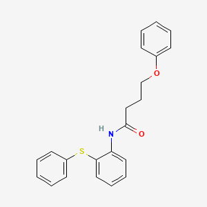 molecular formula C22H21NO2S B4188572 4-phenoxy-N-[2-(phenylthio)phenyl]butanamide 